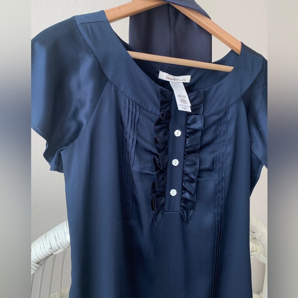 Laundry by Design Navy Blue Silk Dress/Tunic